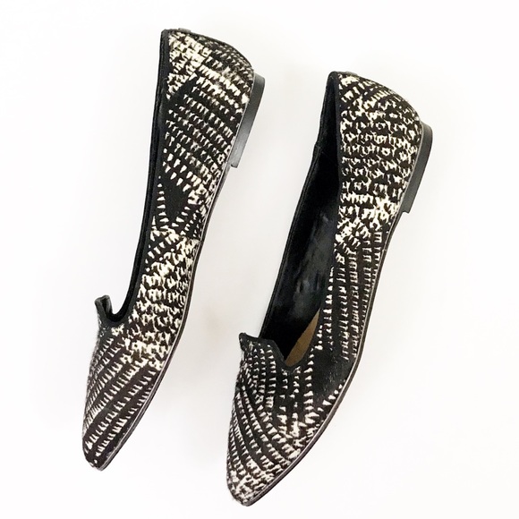 DOLCE VITA Black/White Calf Fur Smokin' Flats - Picture 3 of 7